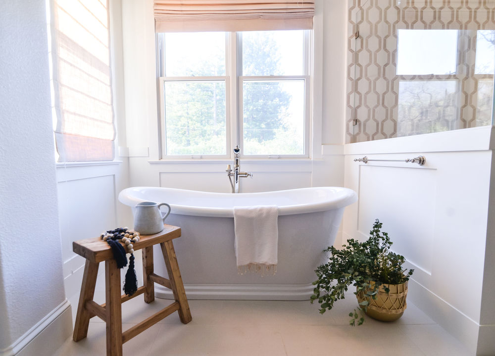 Custom Home Master Bathroom gets an update with a designer’s touch