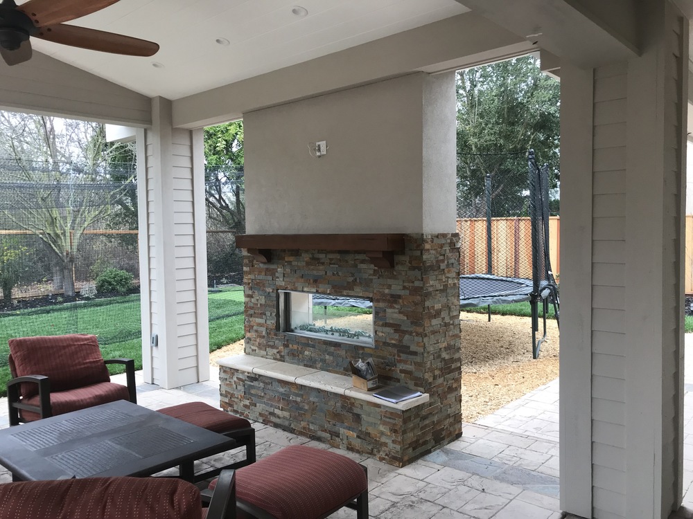 Existing Home Extended To Create An Outdoor Living Space