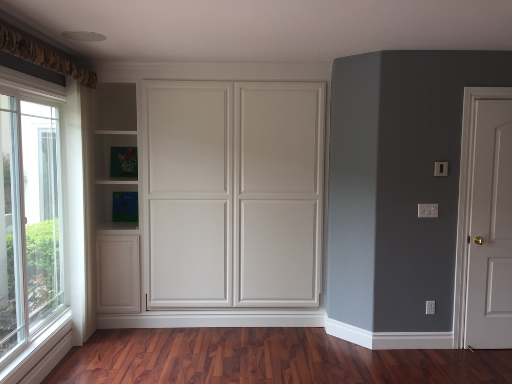 Hidden Wall Bed With Finished Cabinet Look